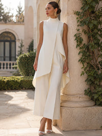 Catalina | Completo Donna Collo Alto e Pantaloni Palazzo