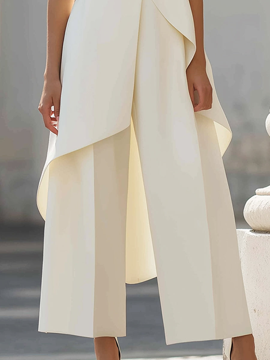 Catalina | Completo Donna Collo Alto e Pantaloni Palazzo