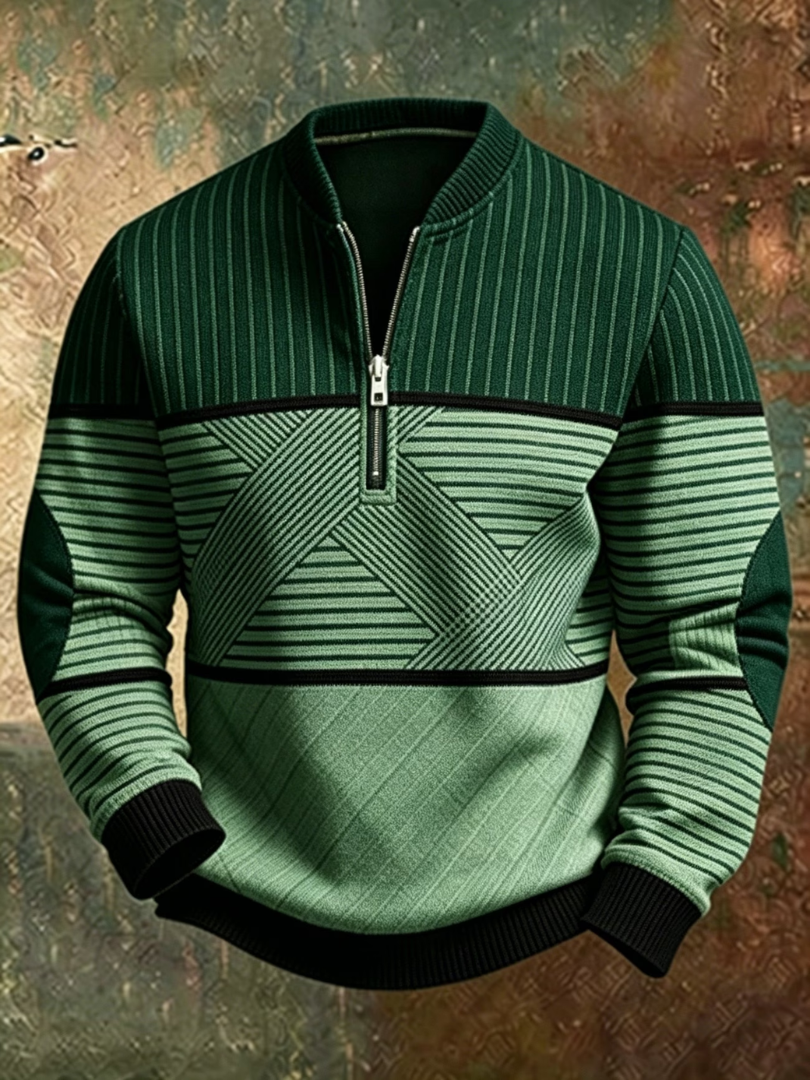 Viktor | Maglione da uomo con mezza zip