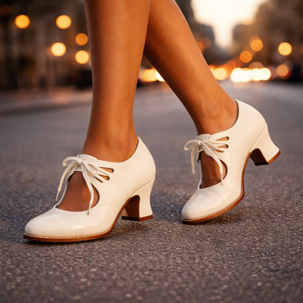 Valentina | Scarpe con Tacco Allacciate in Pelle