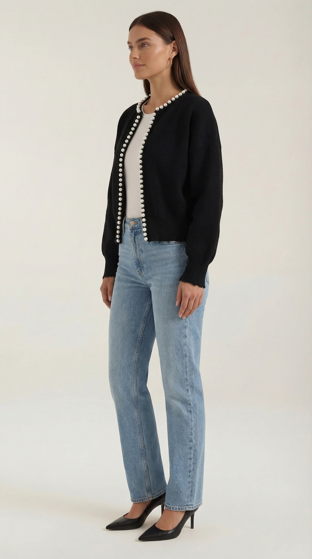 Cardigan Donna con Perle