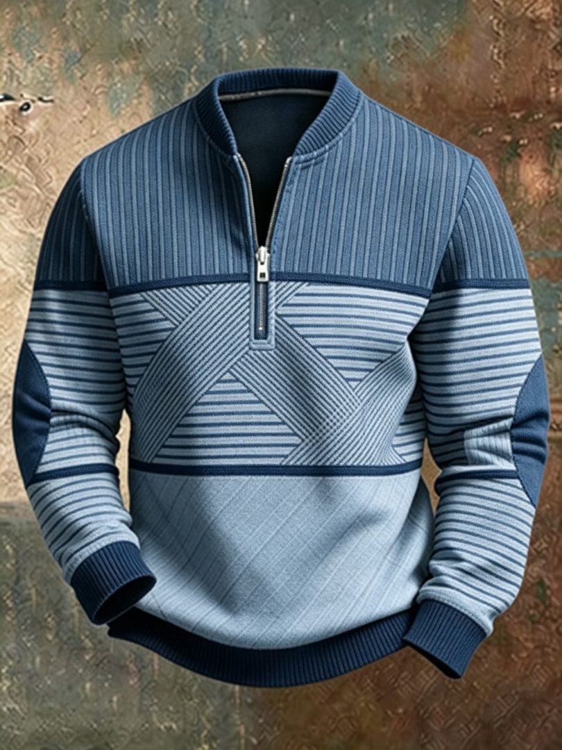 Viktor | Maglione da uomo con mezza zip
