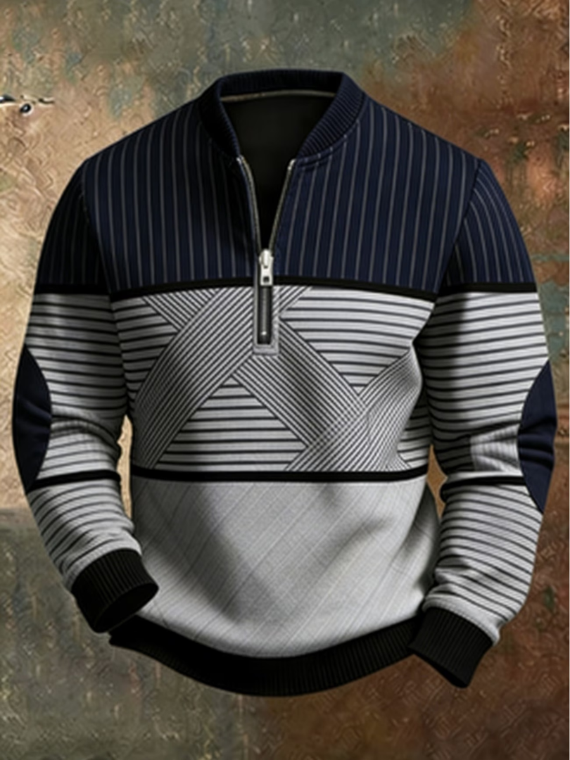 Viktor | Maglione da uomo con mezza zip