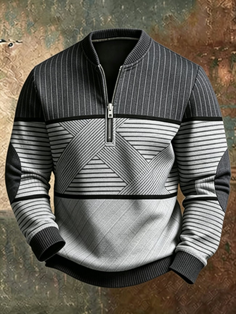 Viktor | Maglione da uomo con mezza zip