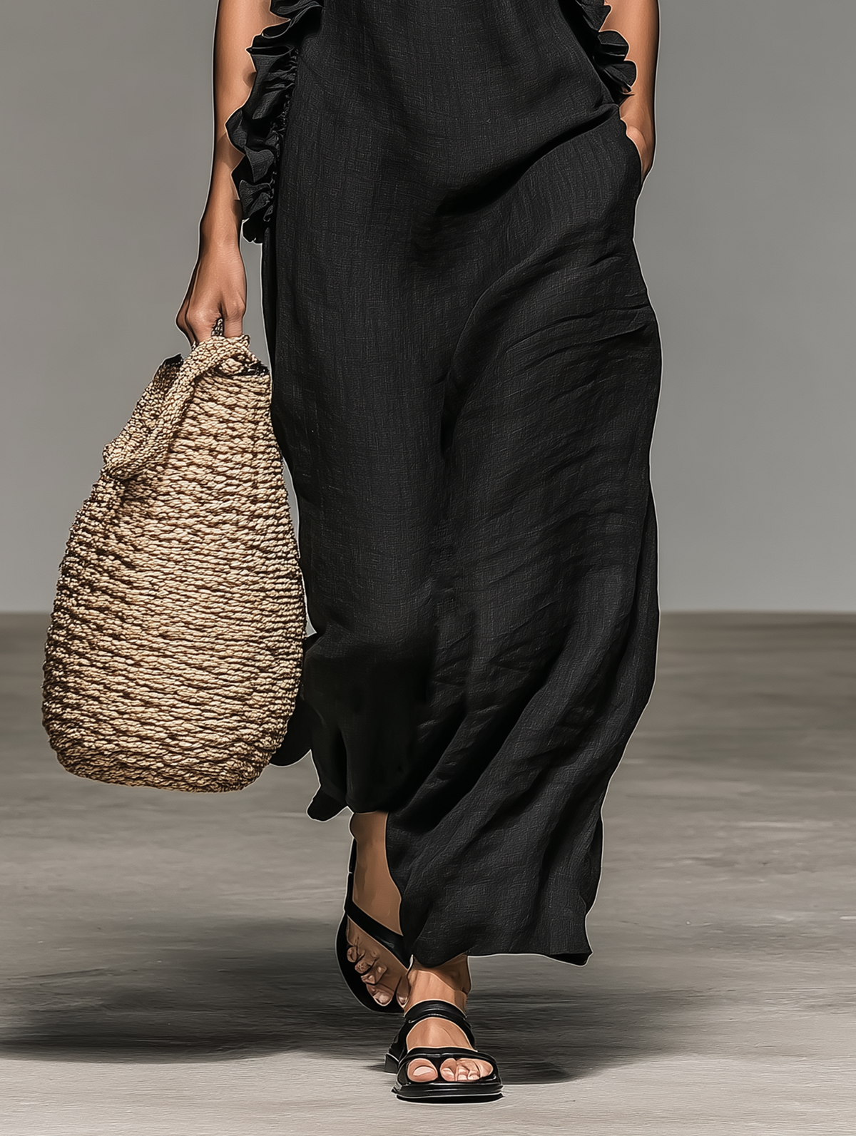 Gladys | Abito Maxi con Tasche