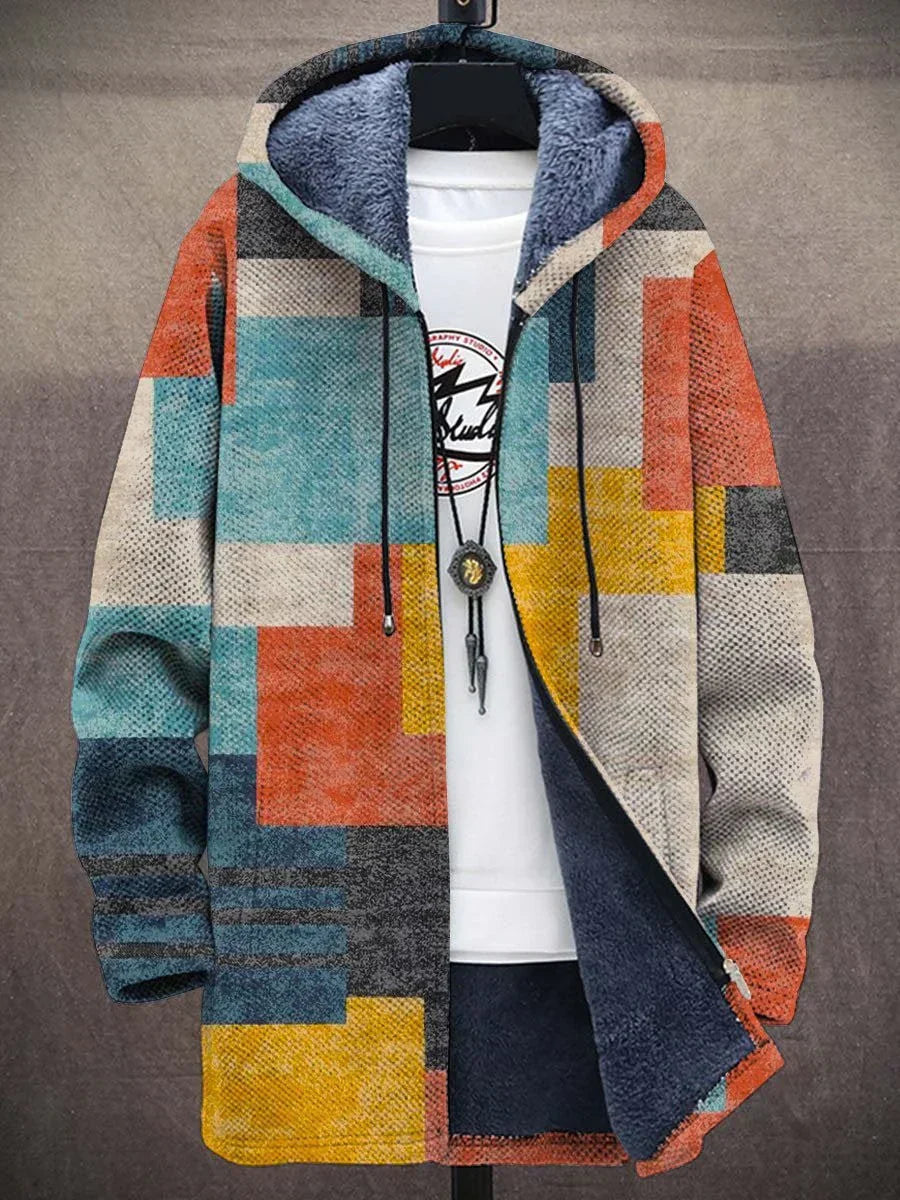 Aria | Cappotto boho a blocchi di colore