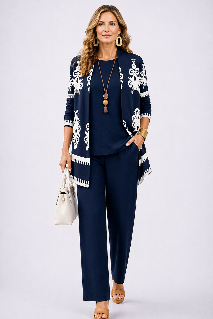 Carolina | Completo Donna 3 Pezzi Blu Navy