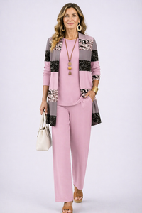 Patrizia | Completo Donna 3 Pezzi Rosa