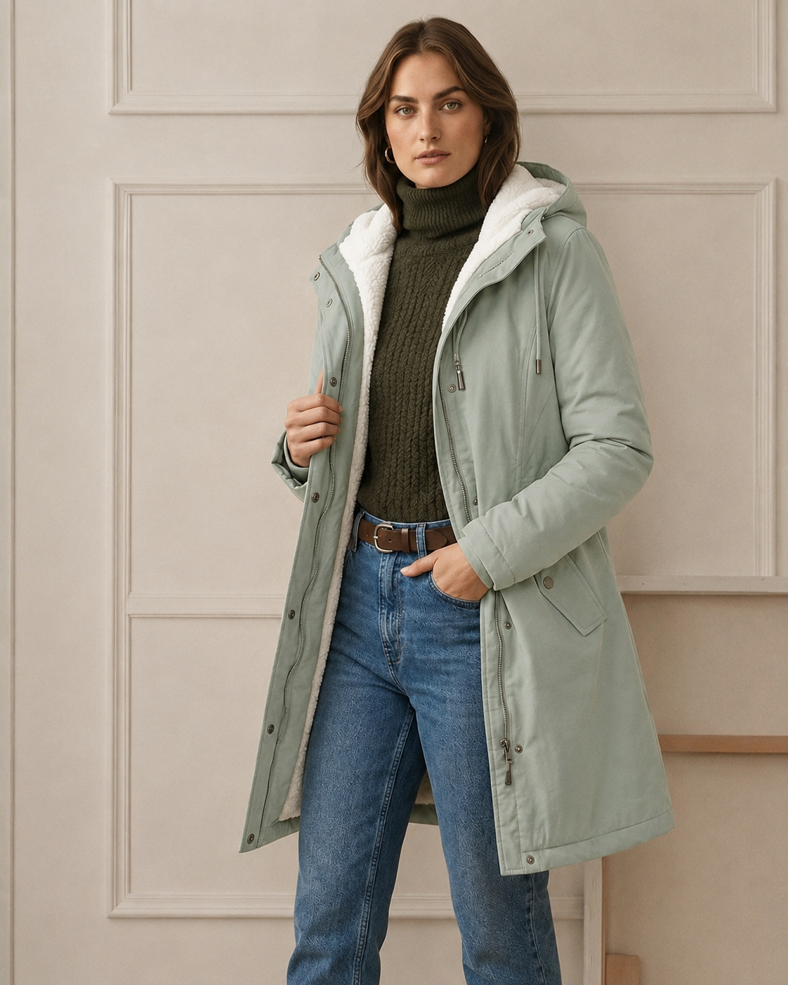 Adriana | Parka Lungo Impermeabile