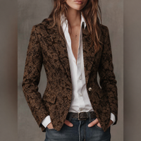 Georgina | Blazer Fitted in Jacquard Paisley