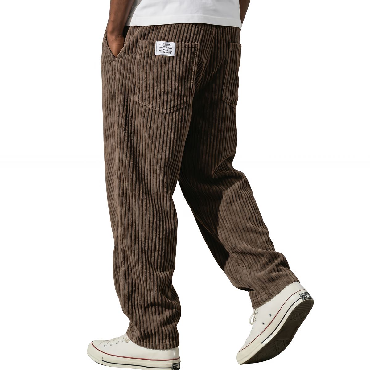 Gualtiero | Pantaloni in Velluto Vita Elastica