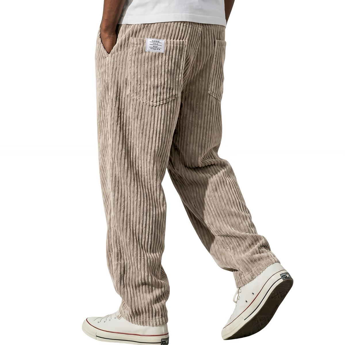Gualtiero | Pantaloni in Velluto Vita Elastica