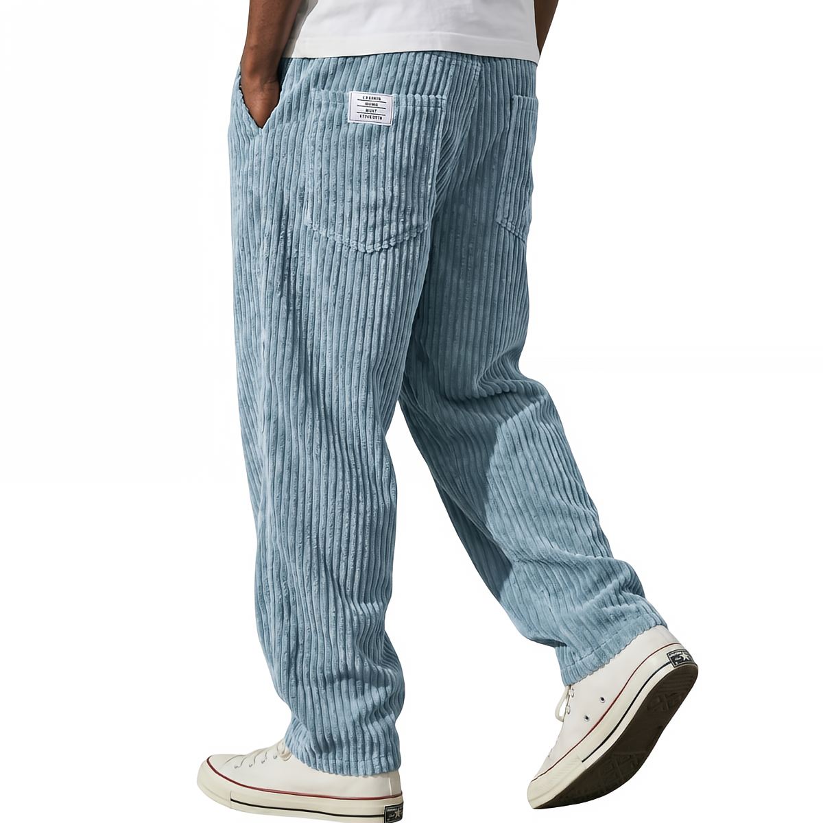 Gualtiero | Pantaloni in Velluto Vita Elastica