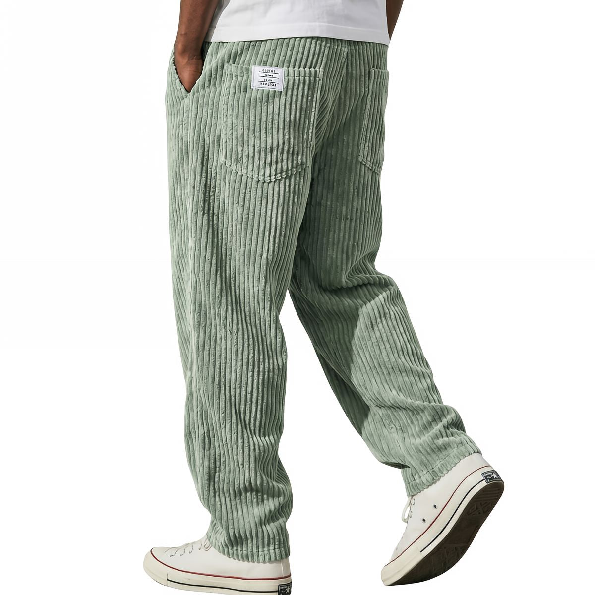 Gualtiero | Pantaloni in Velluto Vita Elastica