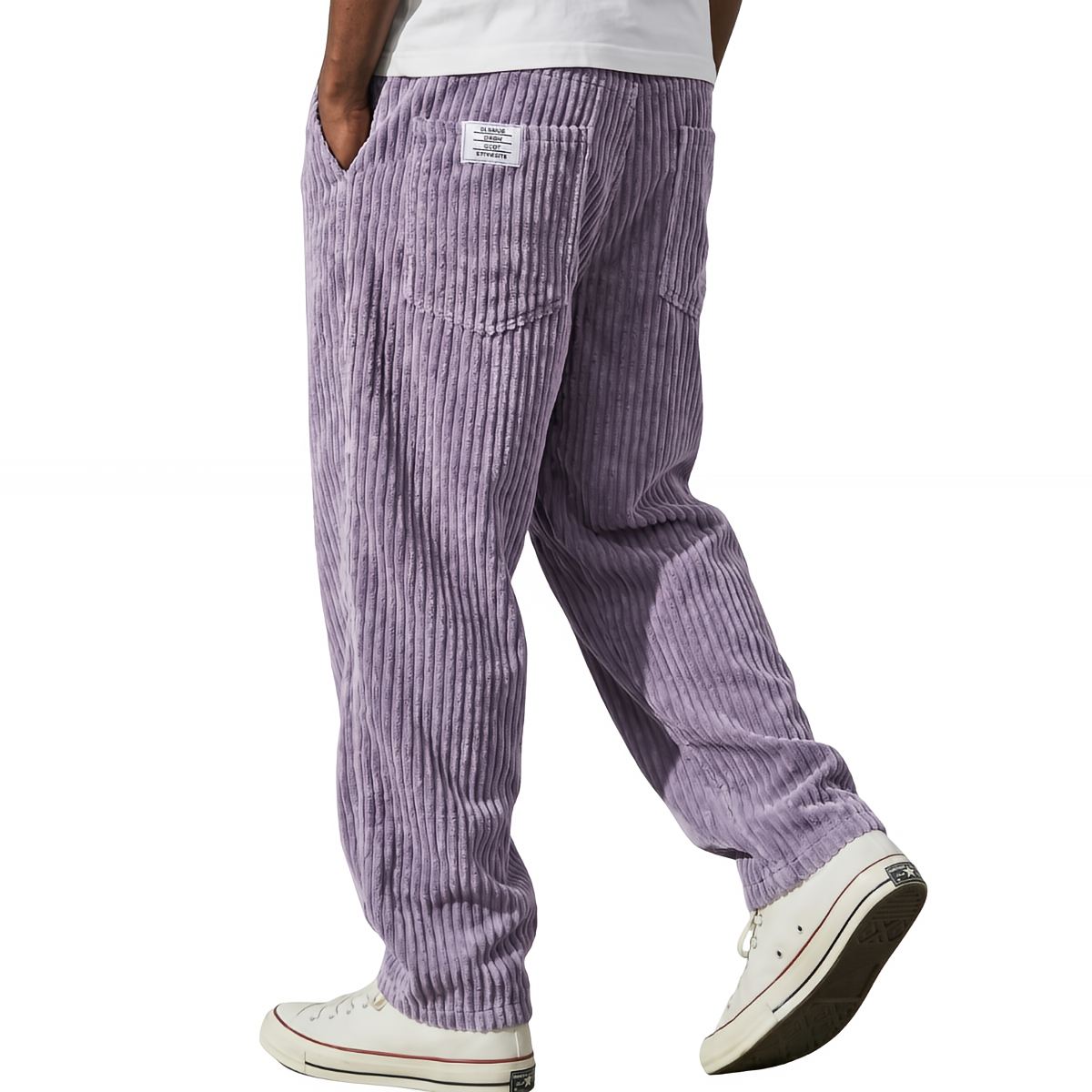 Gualtiero | Pantaloni in Velluto Vita Elastica