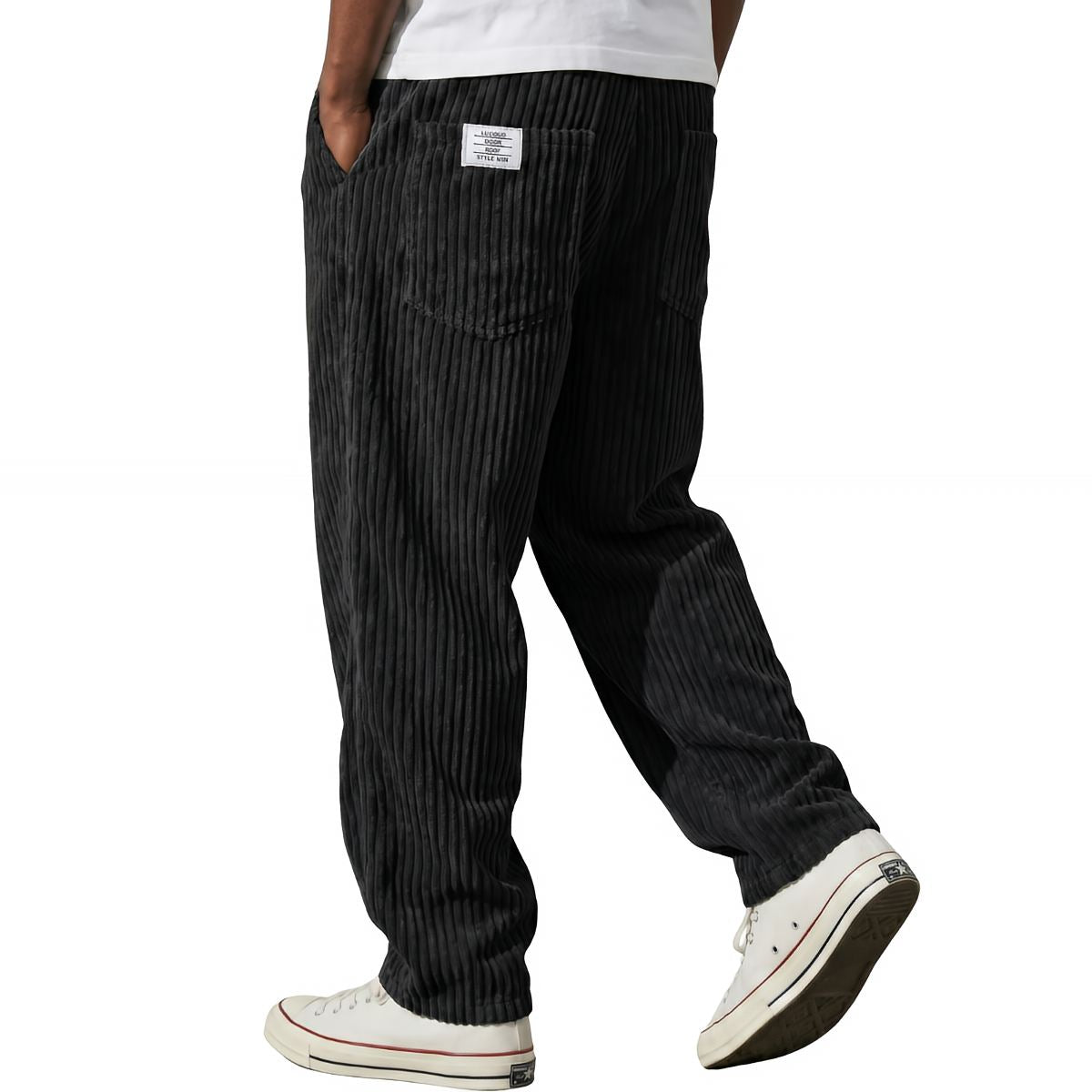 Gualtiero | Pantaloni in Velluto Vita Elastica