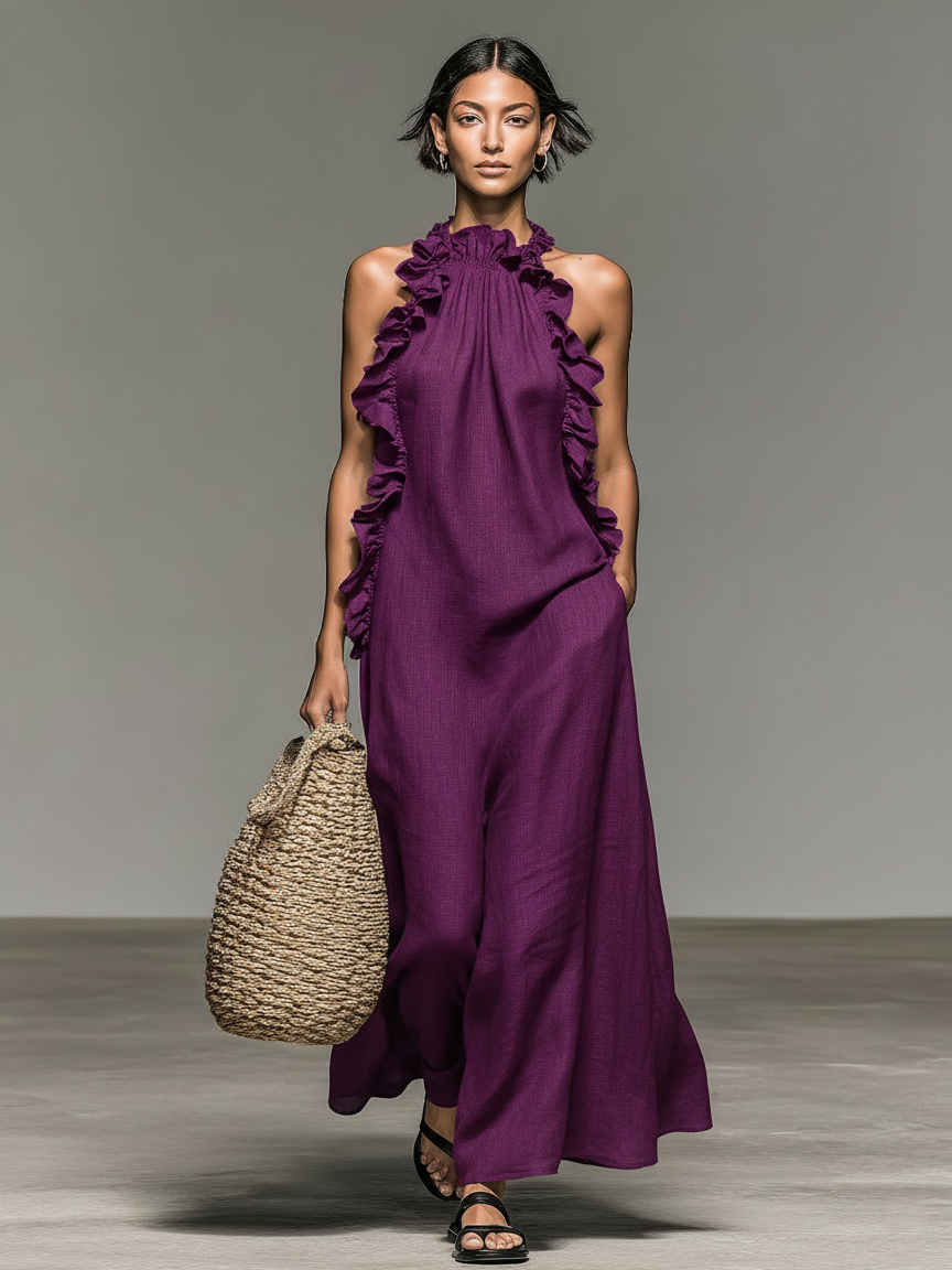 Gladys | Abito Maxi con Tasche