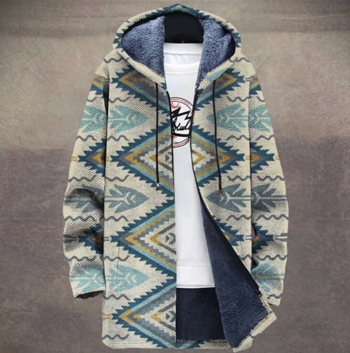 Sierra | Cappotto con fantasia a rombi