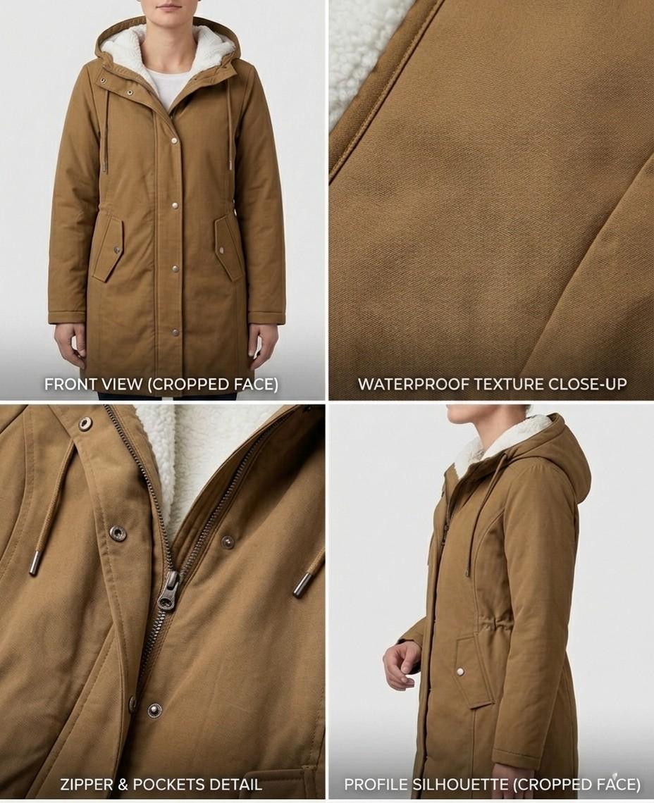 Adriana | Parka Lungo Impermeabile