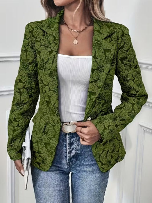Georgina | Blazer Fitted in Jacquard Paisley