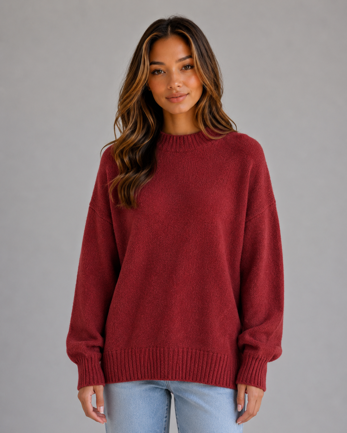 Maglione Oversize Donna Longline con Spacchi