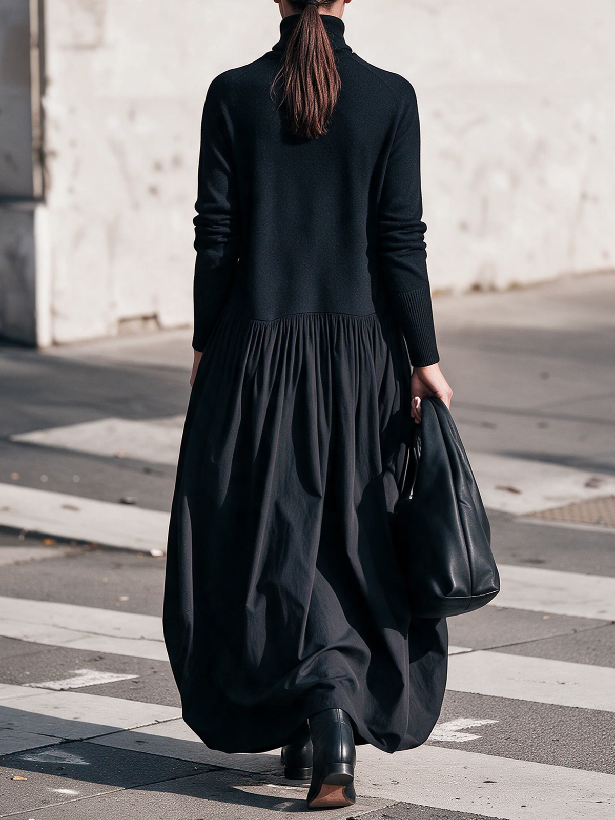 Odette | Abito lungo a collo alto