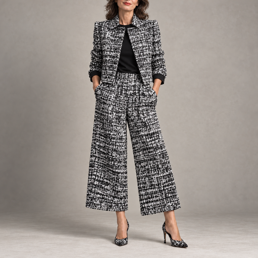 Milena | Completo elegante con giacca corta