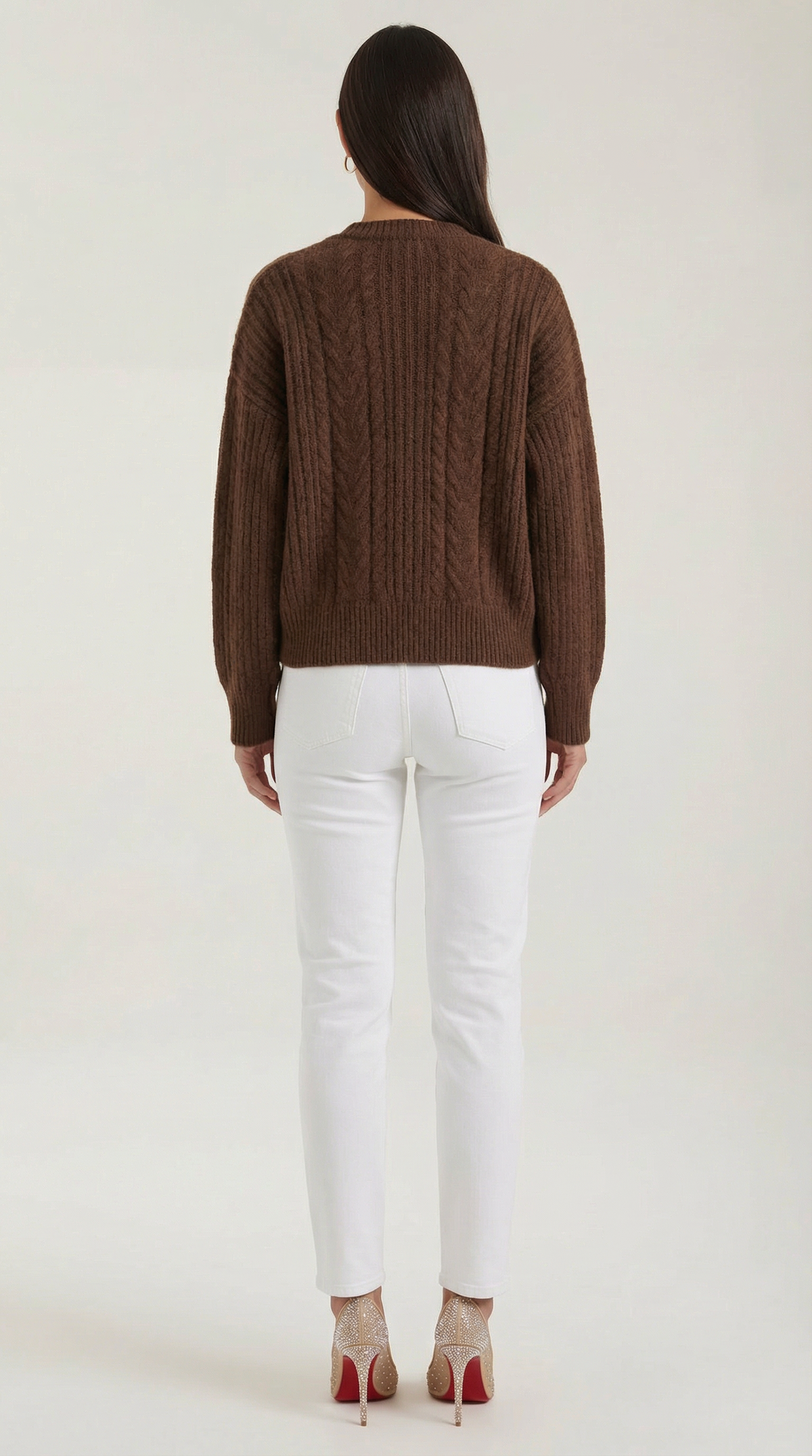 Maglione Oversize Donna a Trecce Pesanti