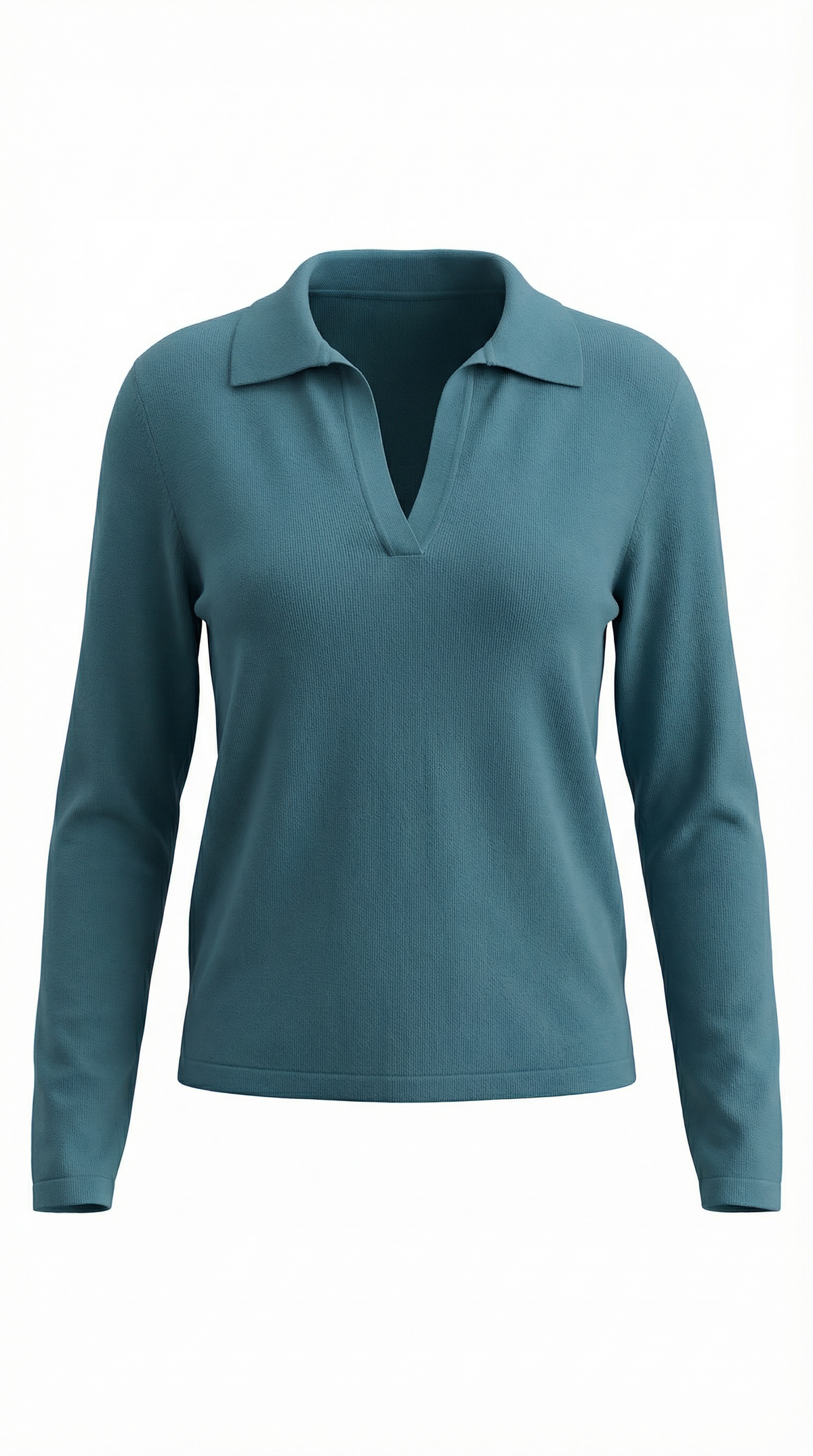 Maglione Donna Polo con Scollo a V
