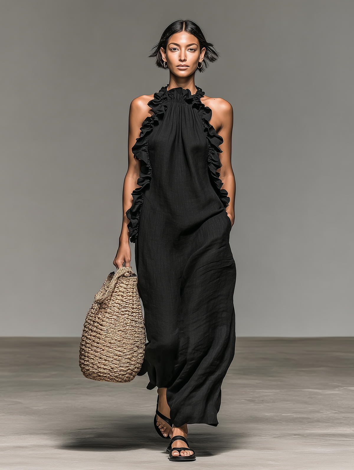Gladys | Abito Maxi con Tasche