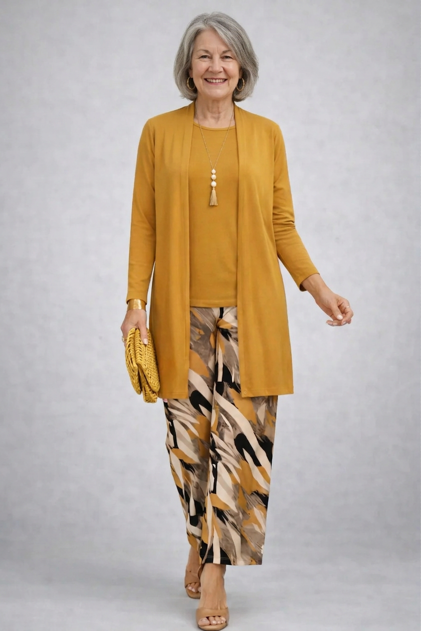 Federica | Completo Donna 3 Pezzi Giallo