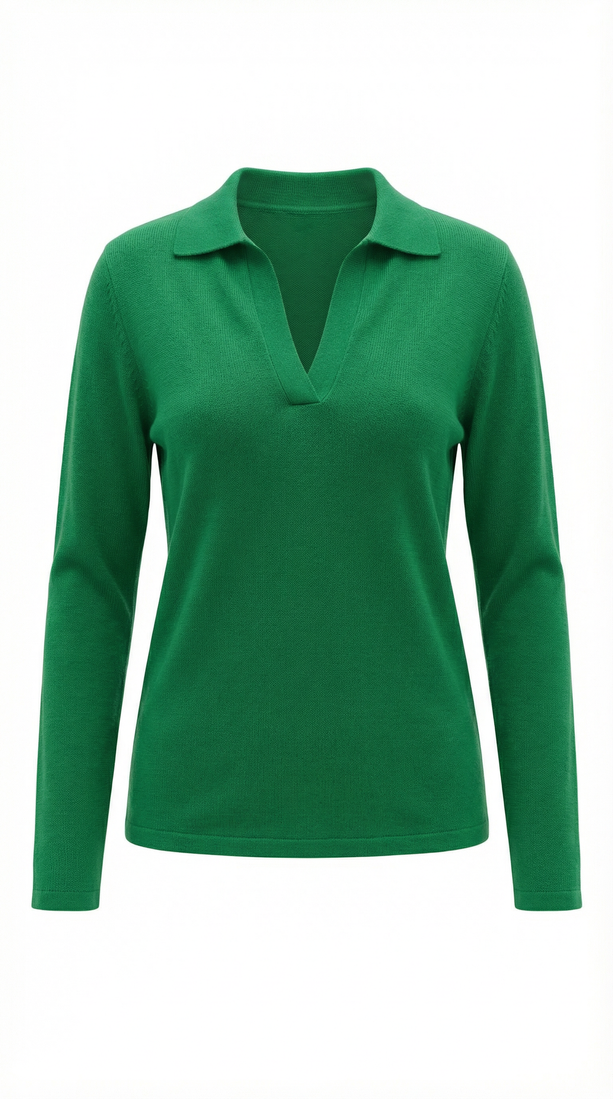 Maglione Donna Polo con Scollo a V