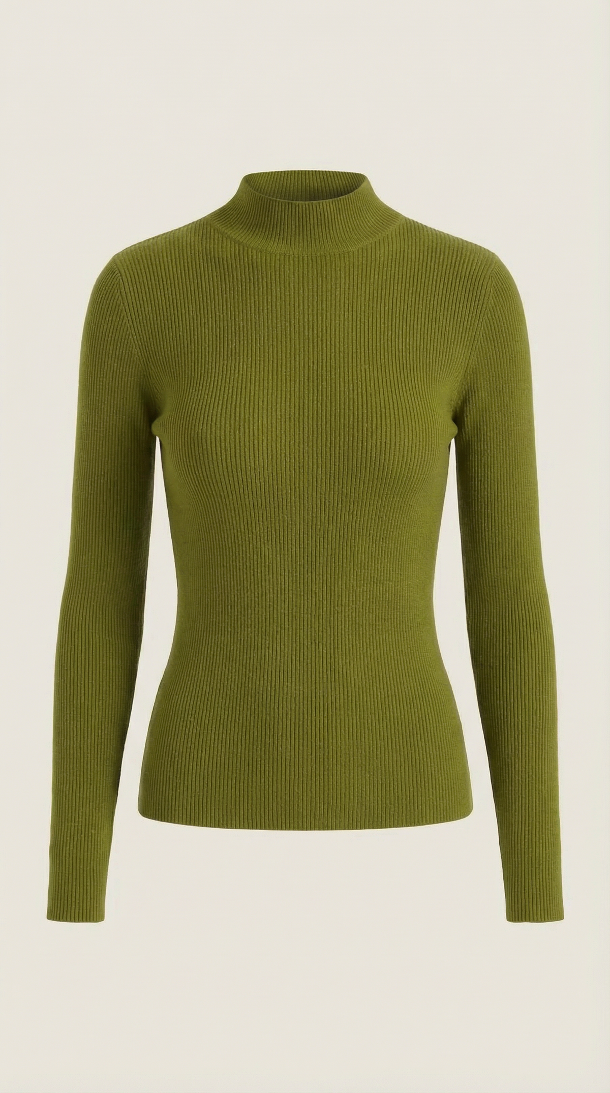 Maglia Donna a Collo Alto in Misto Cotone