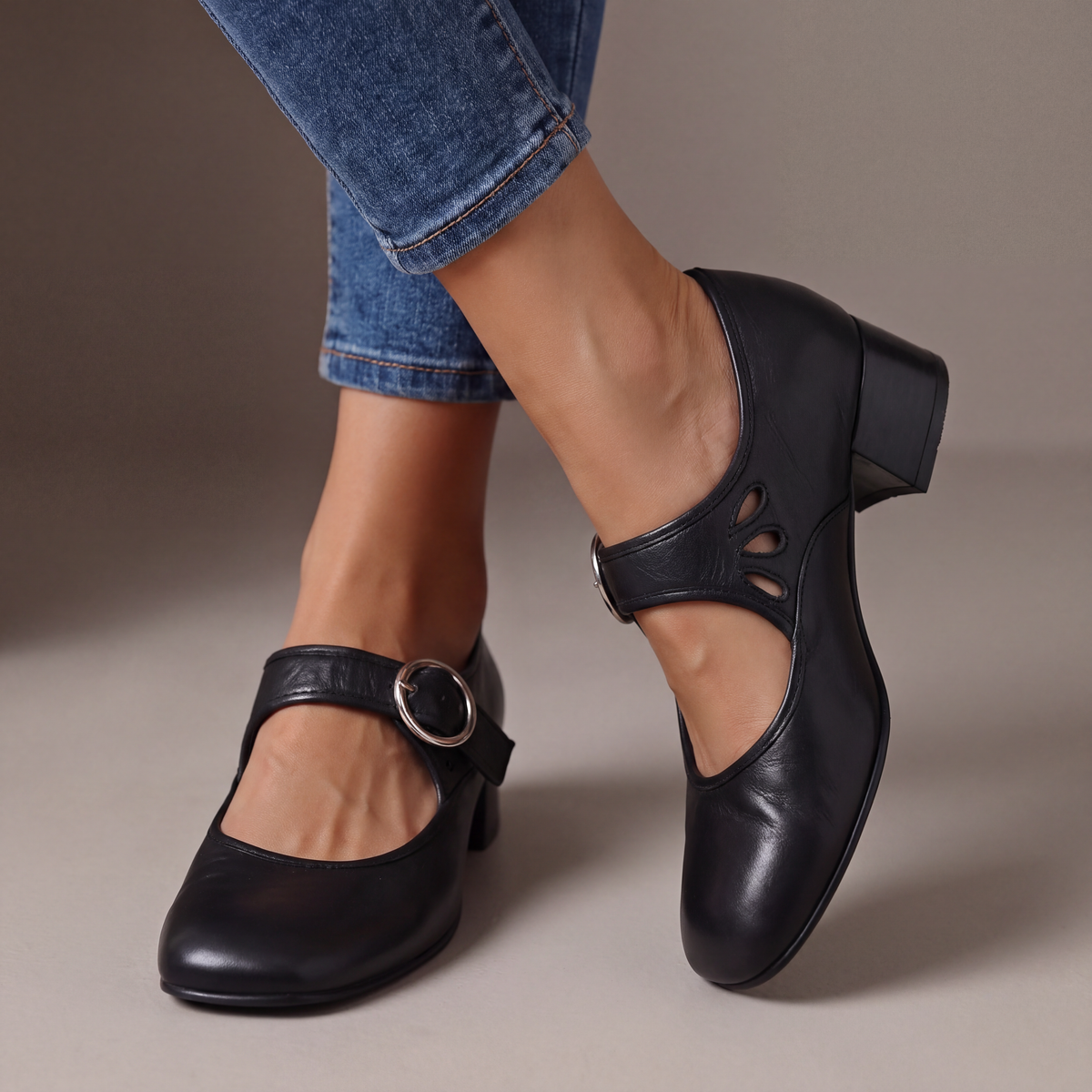Carlotta | Scarpe Mary Jane con tacco basso