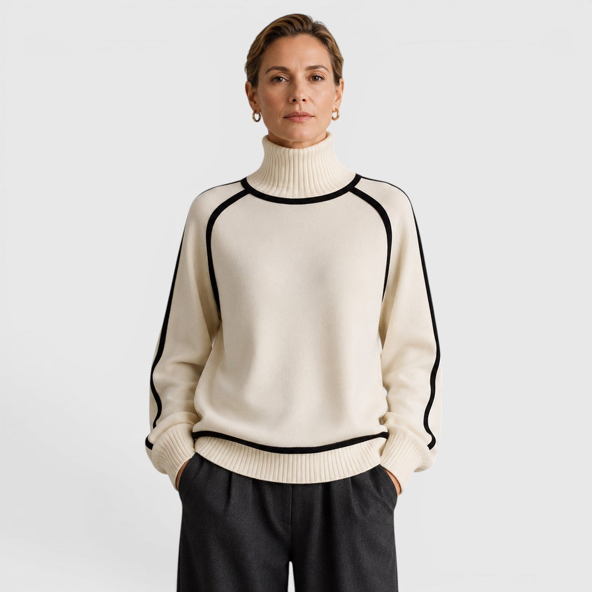 Maglione Dolcevita Donna Ampio