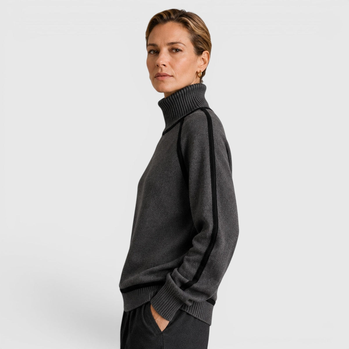 Maglione Dolcevita Donna Ampio