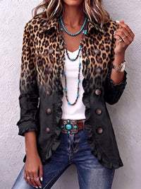 Valentina | Blazer Leopardato Sfumato Antracite