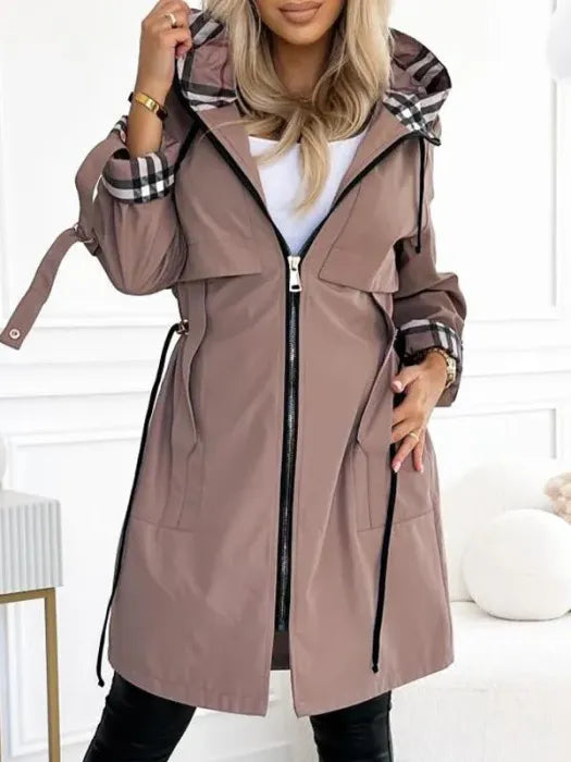 Gabriella | Cappotto Impermeabile Antivento con Zip