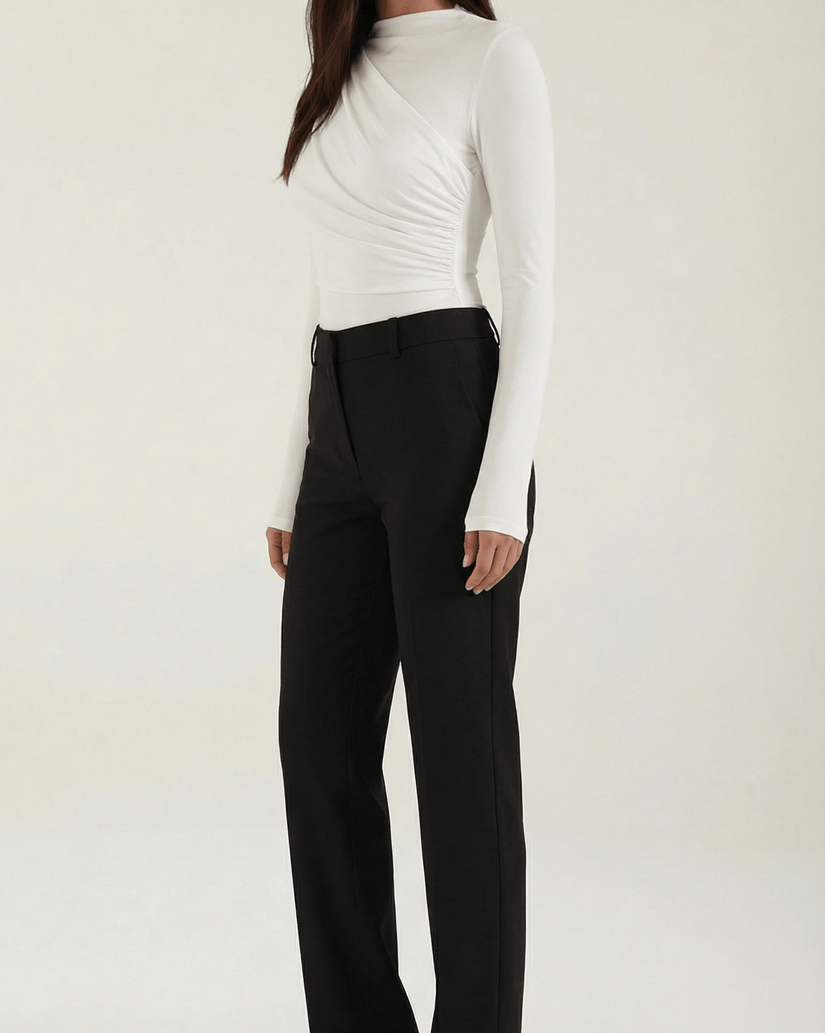 Body Donna a Maniche Lunghe con Ruches