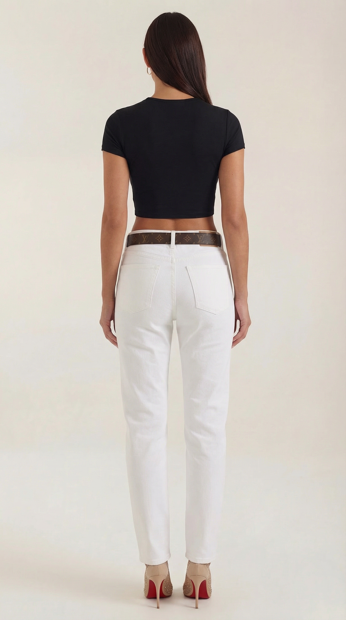 Top Crop Donna Elasticizzato Minimal