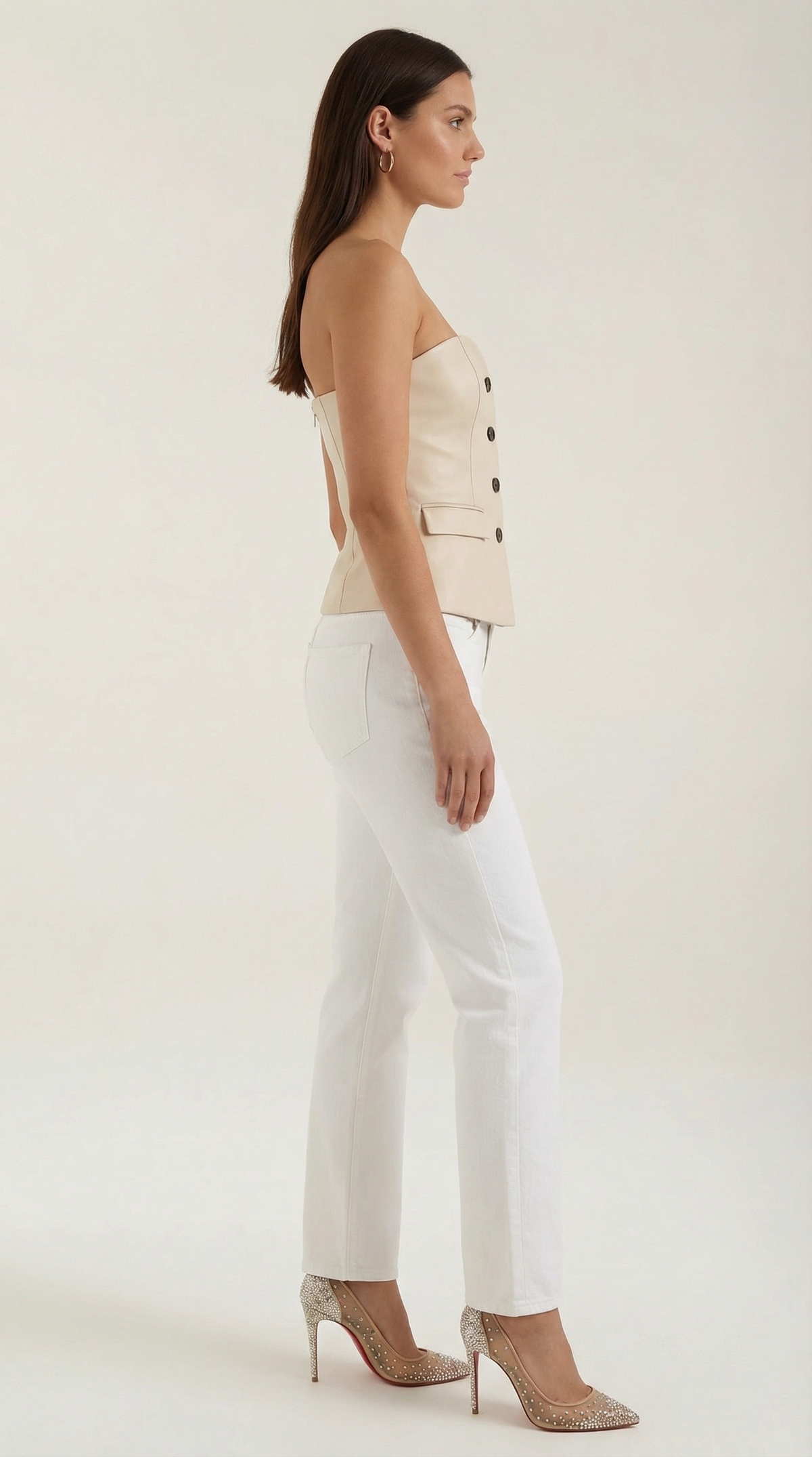 Top Blazer Donna Senza Spalline
