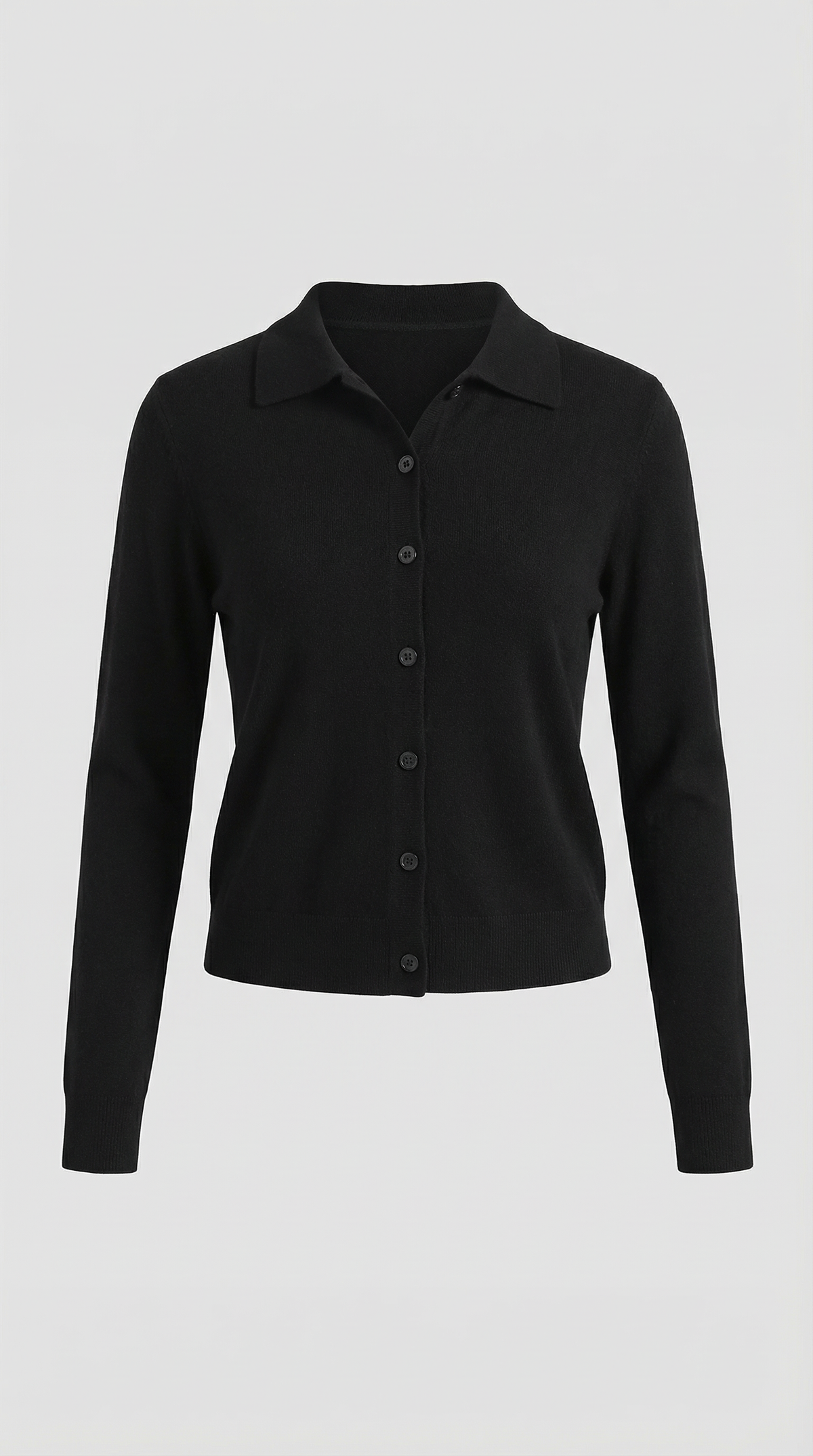 Cardigan Donna con Colletto Bottonato