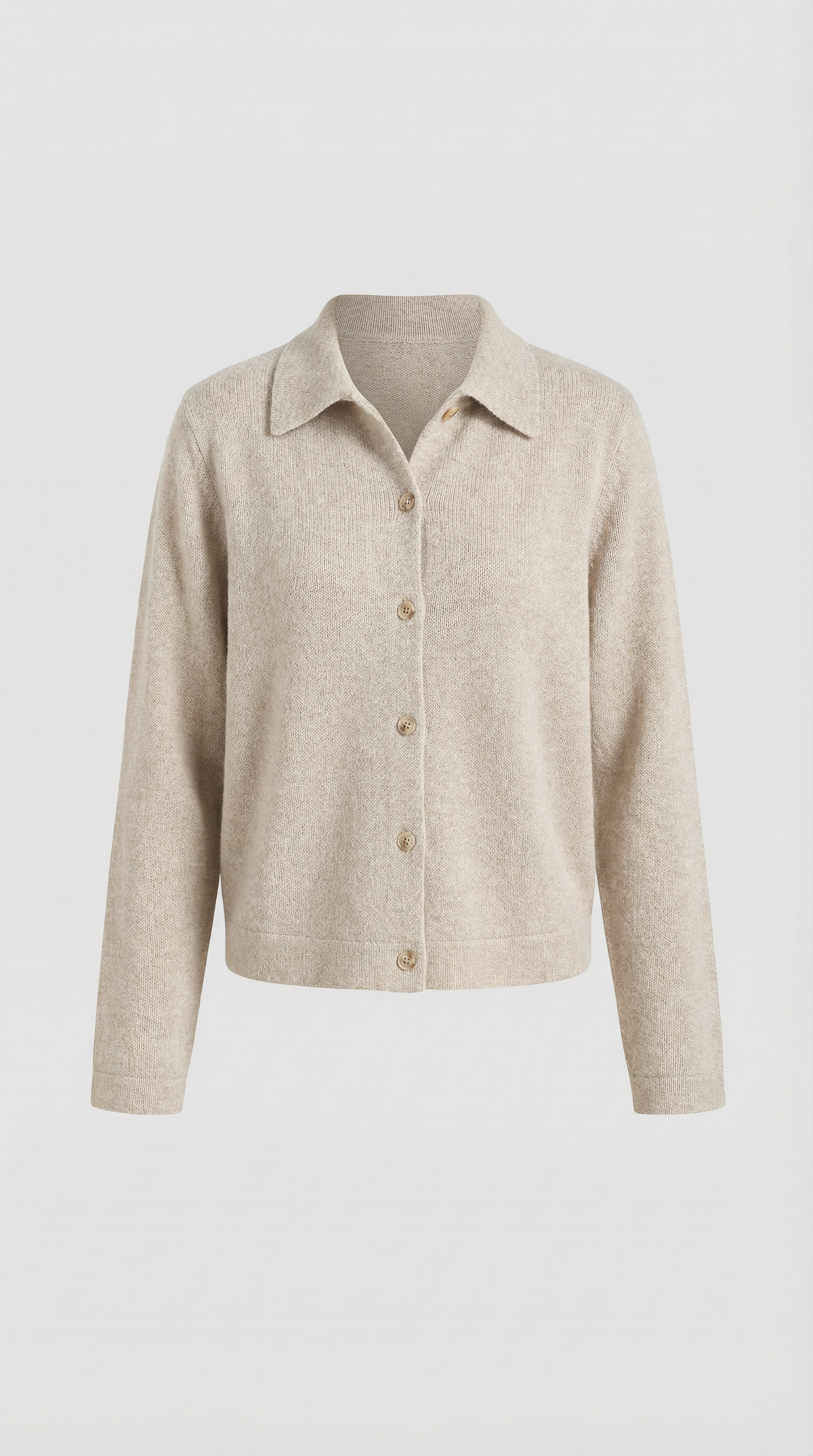 Cardigan Donna con Colletto Bottonato