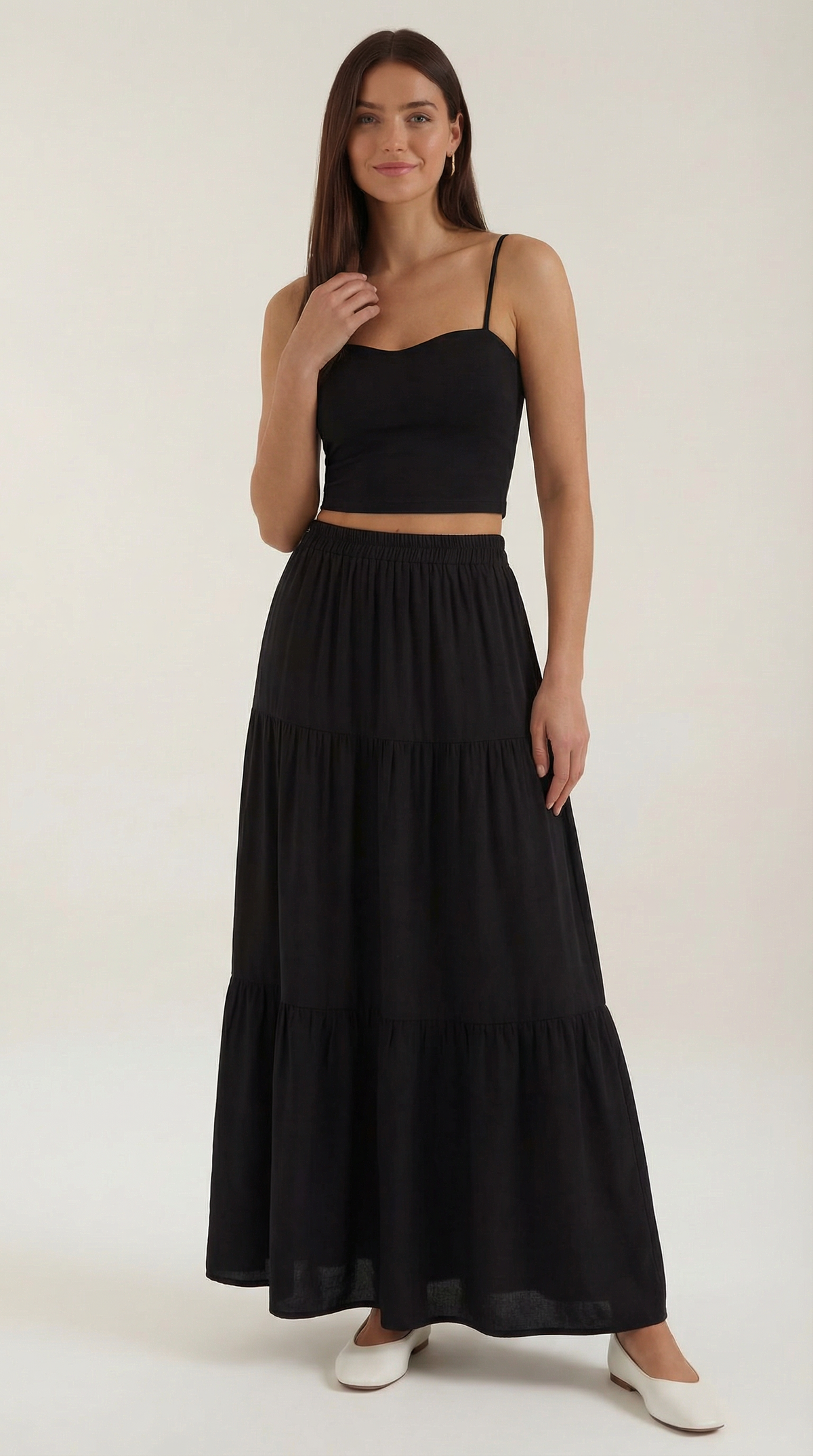 Canotta Crop Donna con Scollo a Cuore