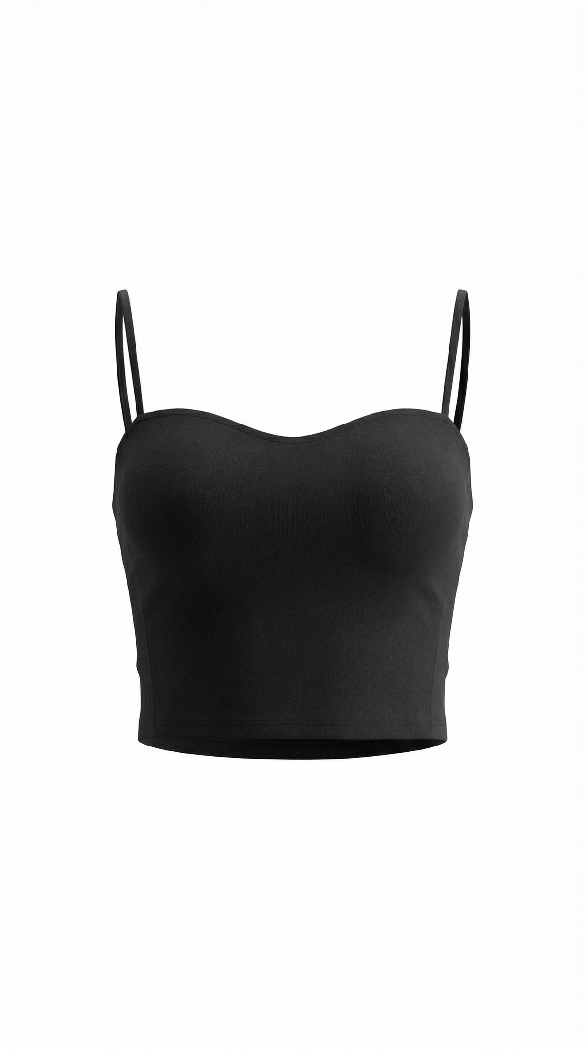 Canotta Crop Donna con Scollo a Cuore