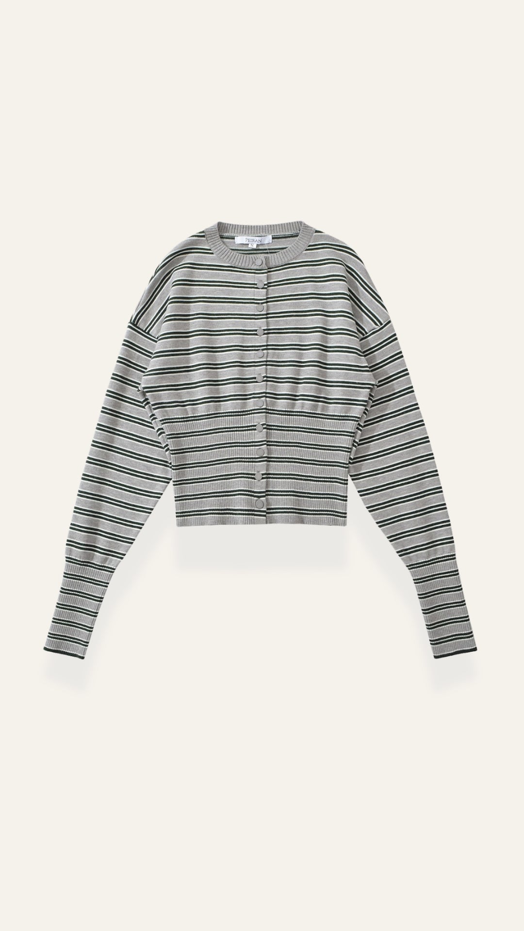 Cardigan Crop Donna a Righe