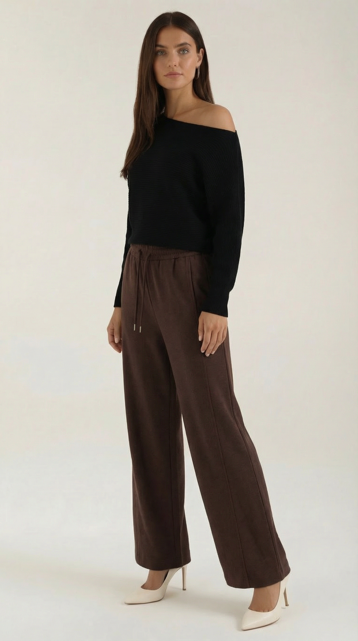 Pantaloni Donna Wide Leg con Coulisse