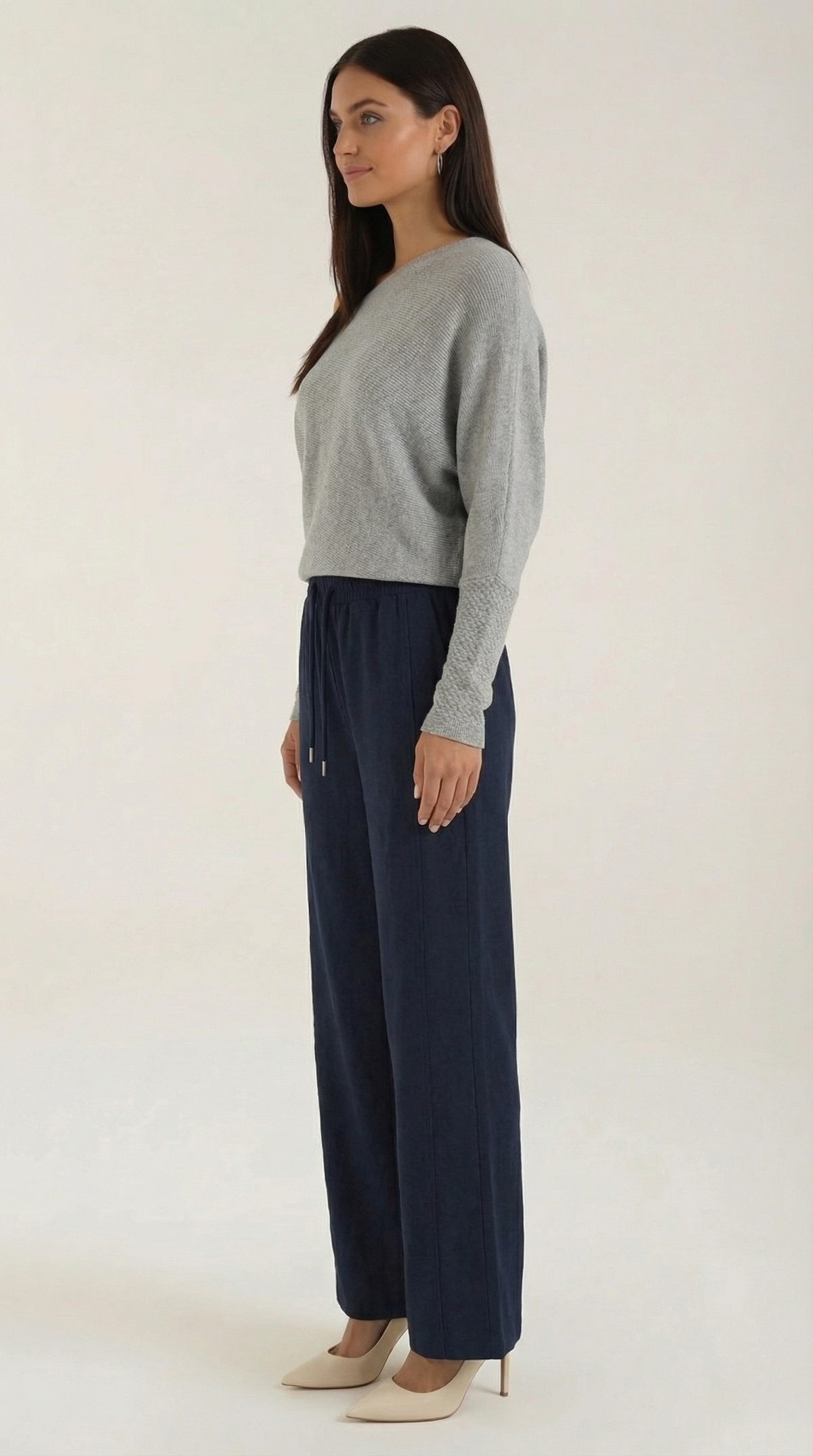 Pantaloni Donna Wide Leg con Coulisse