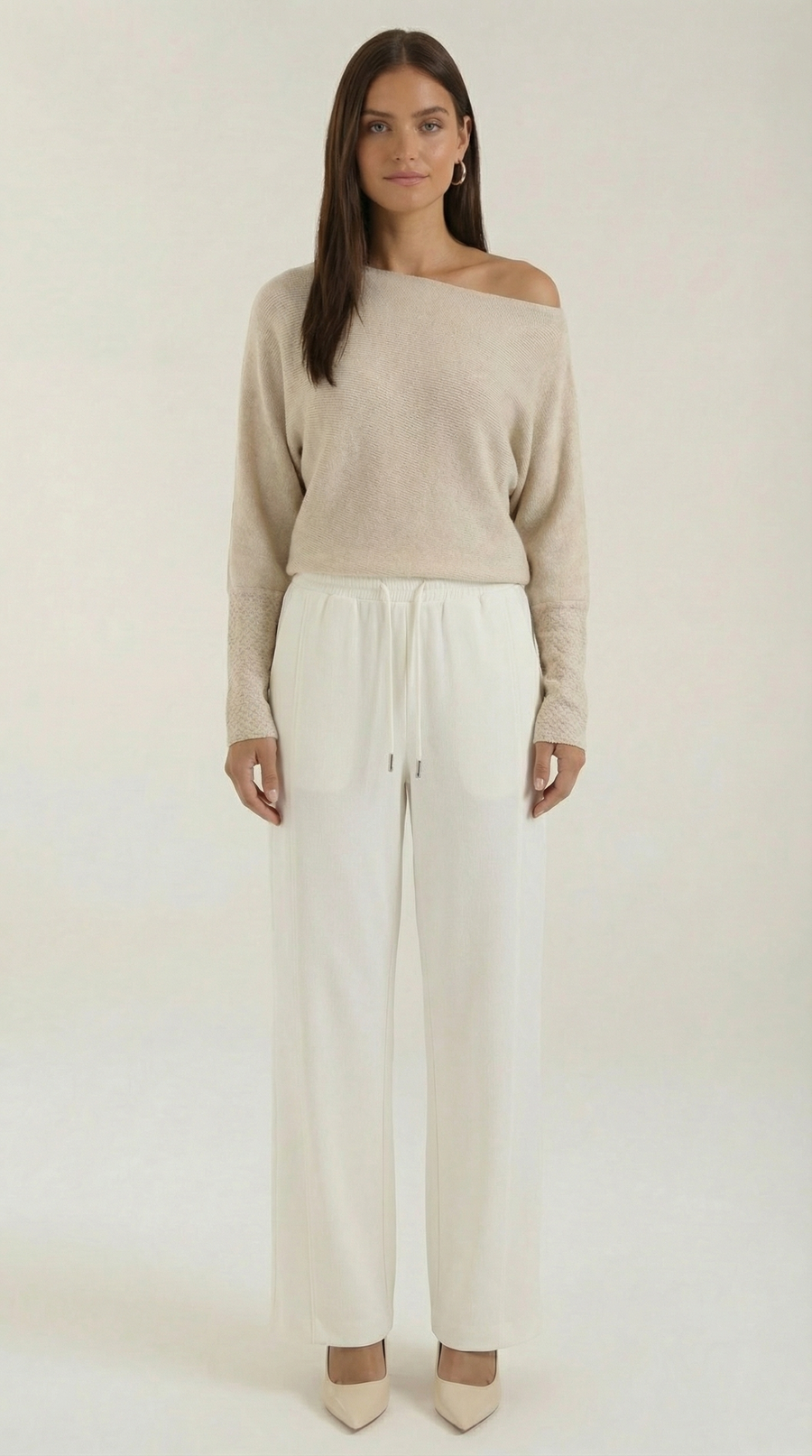 Pantaloni Donna Wide Leg con Coulisse