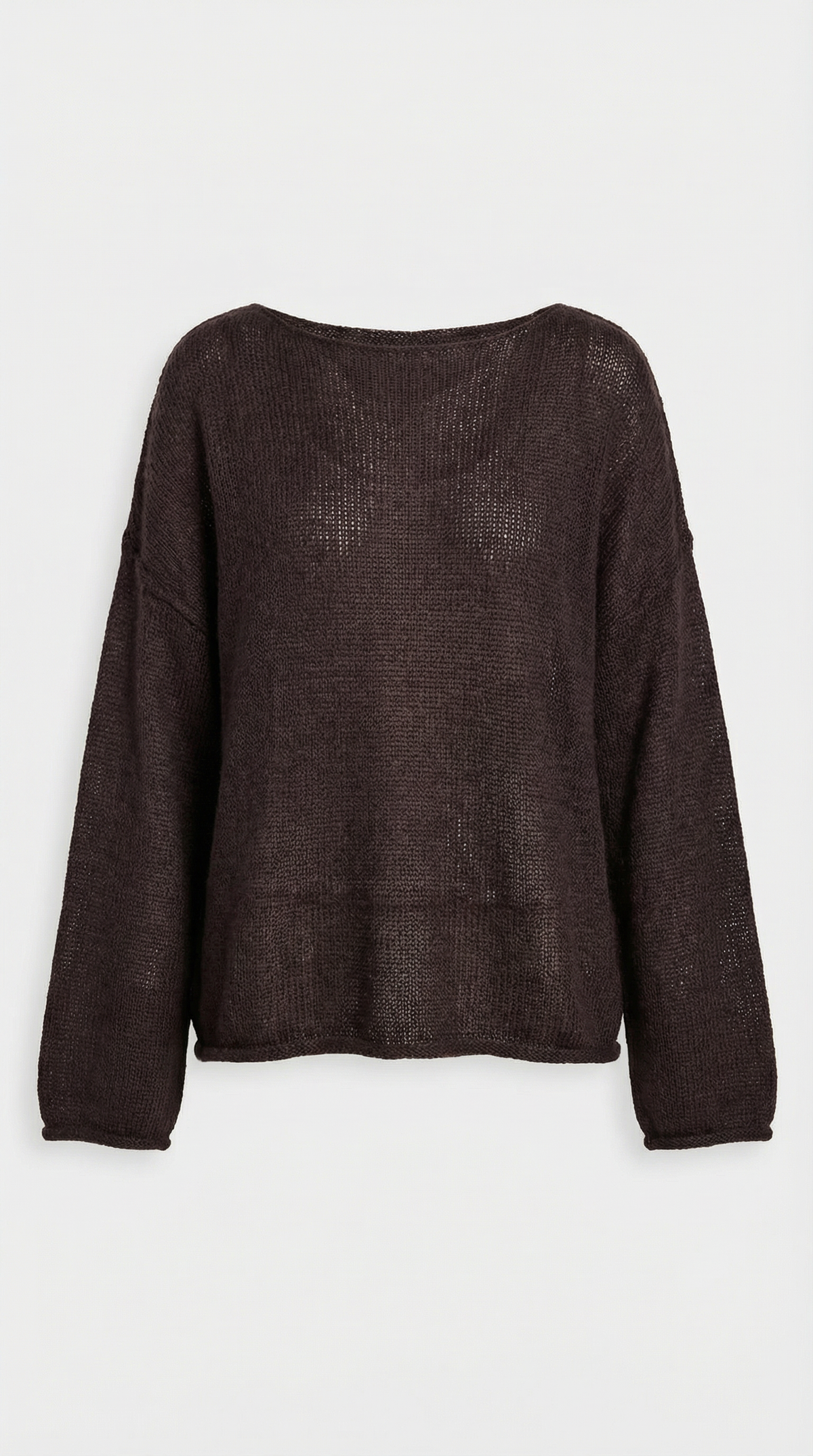 Top Donna Oversize Trasparente in Maglia
